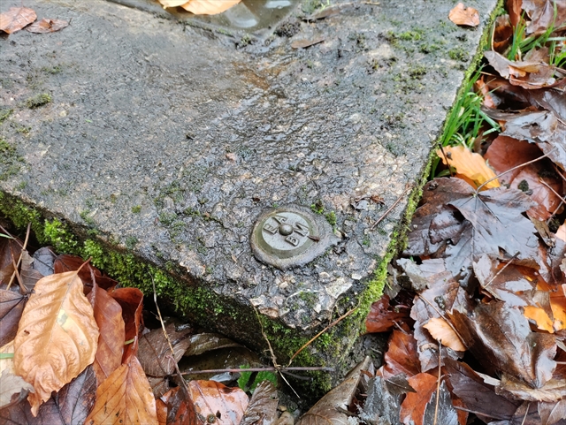 Environment Agency on Corner of manhole surround